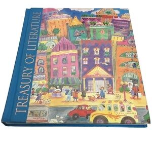 VINTAGE 1996 Book Treasury of Literature Sidewalks Sing Homeschooling Classroom
